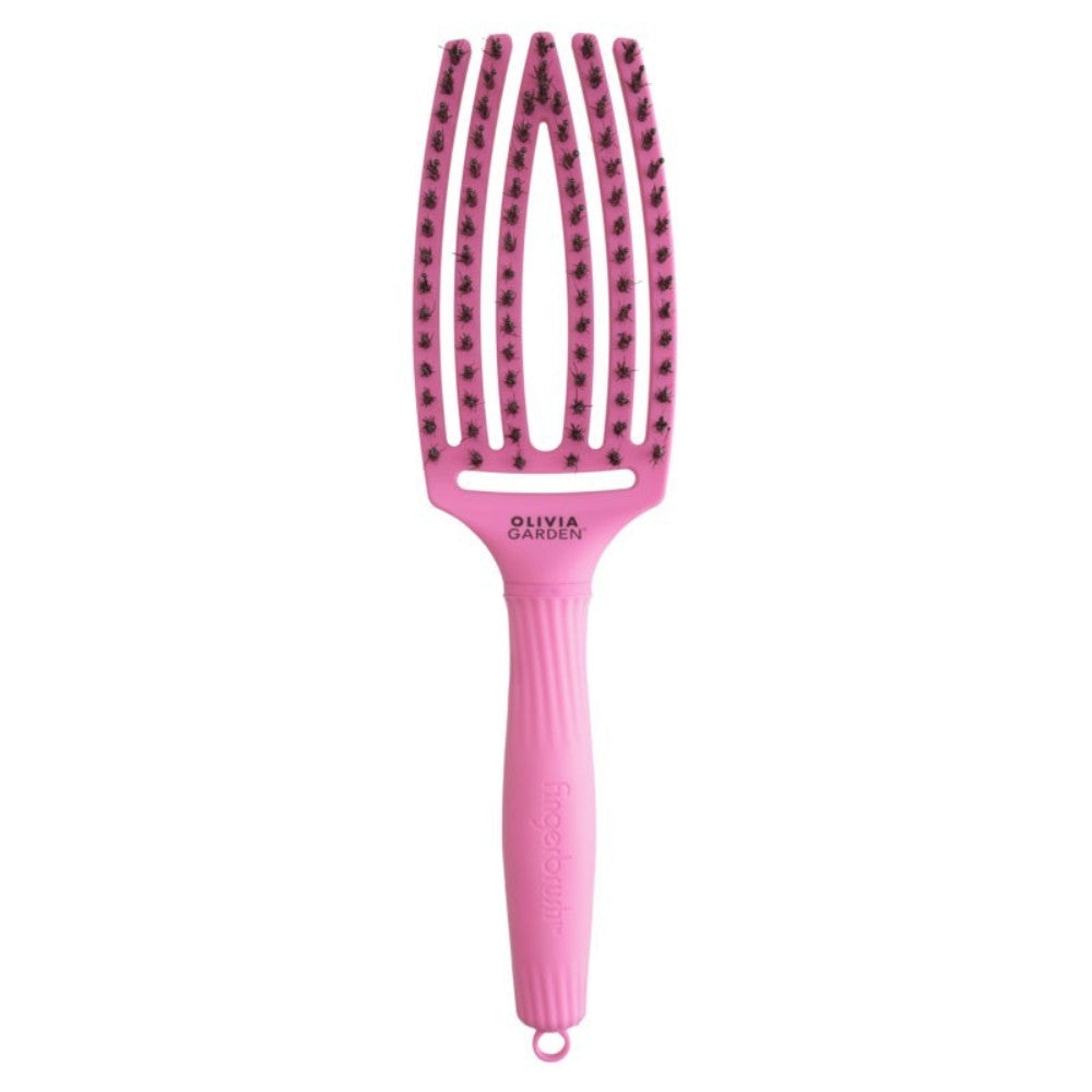 Olivia Garden Fingerbrush COMBO Think Pink BUBBLE PINK