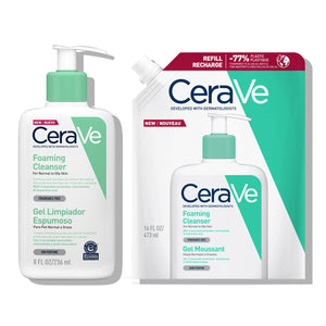 CeraVe Pjenušava emulzija + eko pakiranje za čišćenje za normalne do mješovite kože