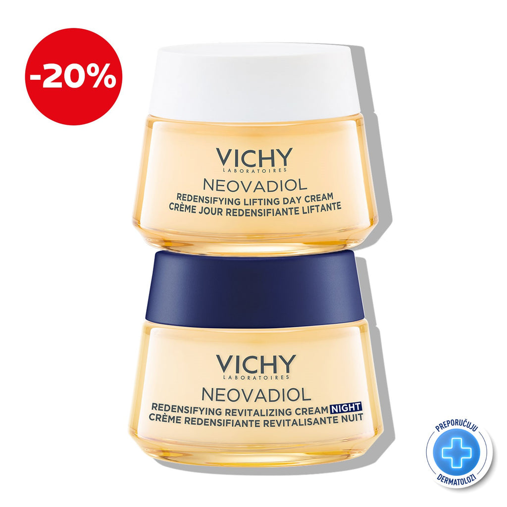 Vichy NEOVADIOL Protokol za čvrstoću kože u perimenopauzi (dnevna i noćna njega)