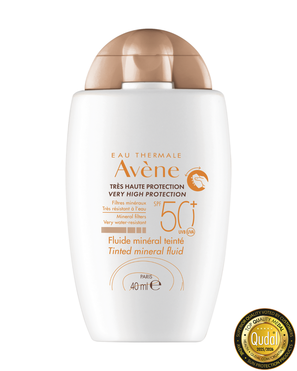 Avene Mineralni fluid tonirani SPF 50+ 40 ml