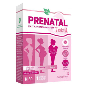 Hamapharm Prenatal Total 30 tableta, dodatak prehrani