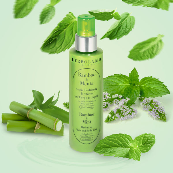 L'Erbolario Maglica za kosu i tijelo s bambusom i mentom 150 ml
