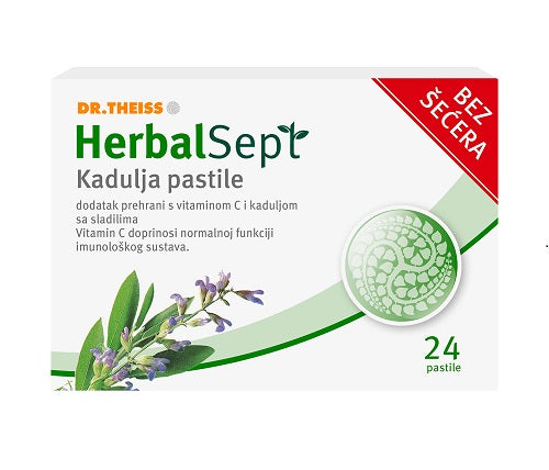 Dr. Theiss HerbalSept Kadulja pastile bez šećera 24 komada