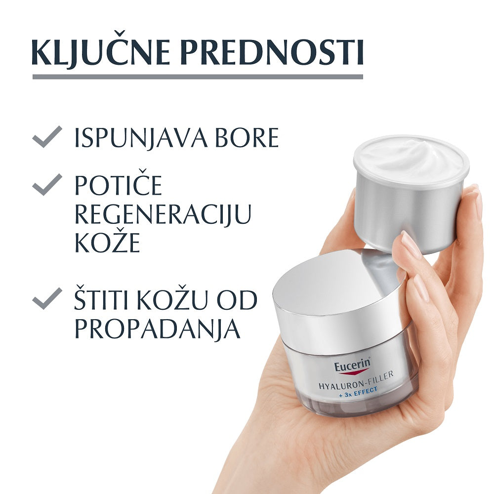 Eucerin Hyaluron-Filler 3x EFFECT noćna krema 50 ml REFILL