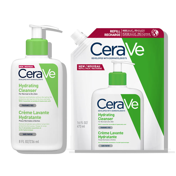 CeraVe Hidratantna emulzija + eko pakiranje za čišćenje normalne do suhe kože