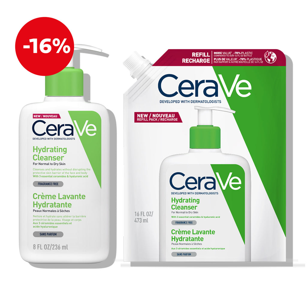 CeraVe Hidratantna emulzija + eko pakiranje za čišćenje normalne do suhe kože