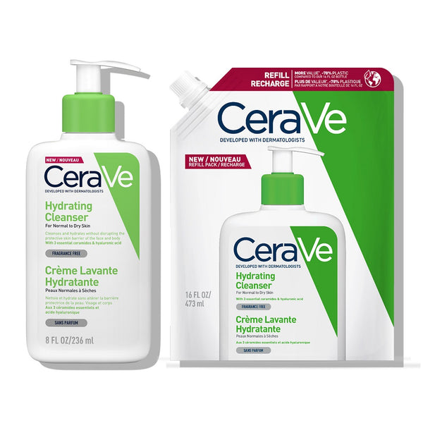 CeraVe Hidratantna emulzija + eko pakiranje za čišćenje normalne do suhe kože