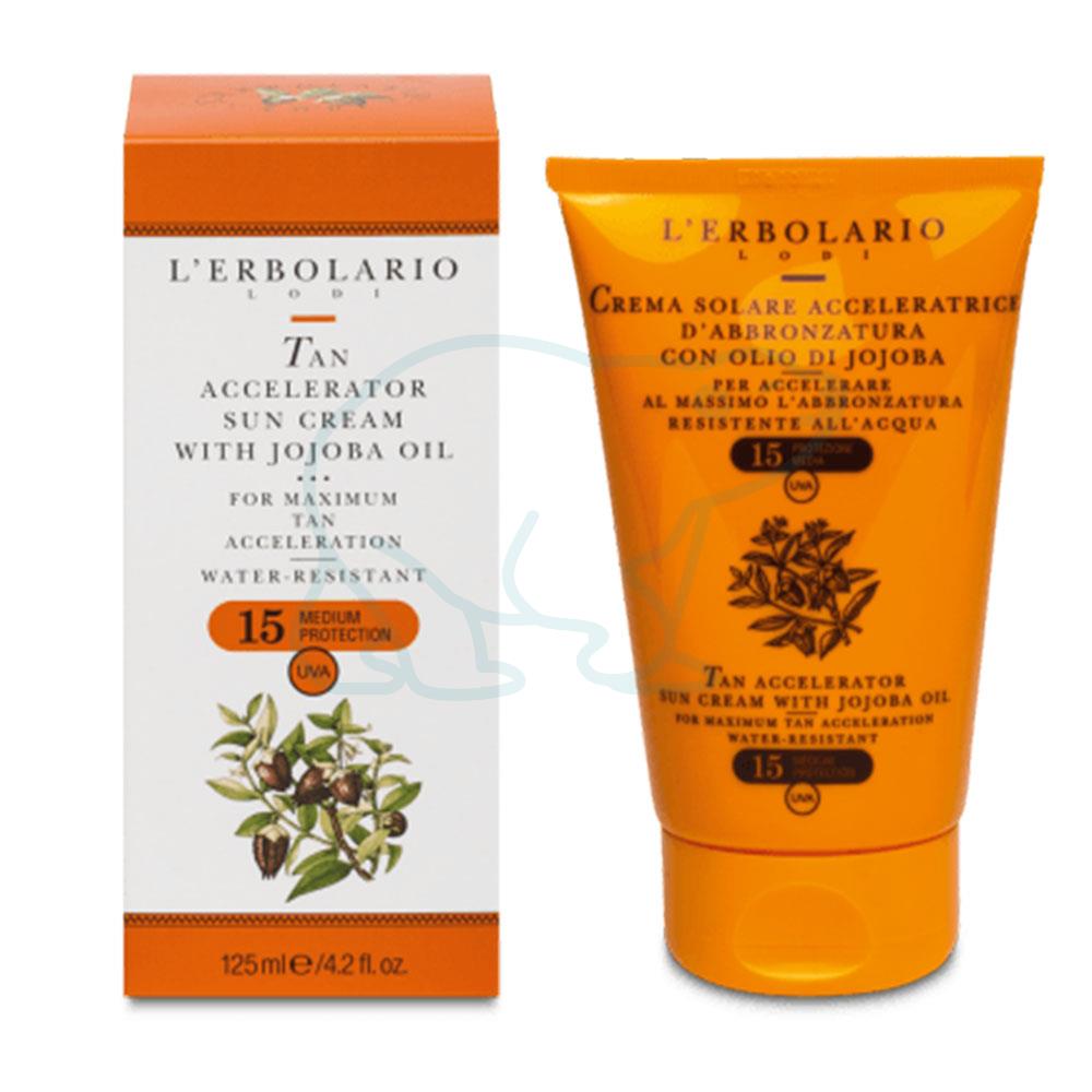 L'erbolario Sun krema za ubrzano tamnjenje SPF 15+, 75 ml