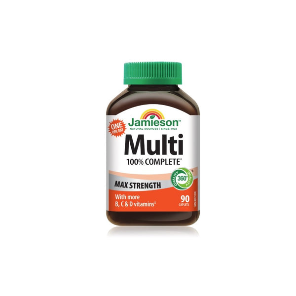 Jamieson Multivitamini 100% Complete Max Strenght 90 tableta, dodatak prehrani