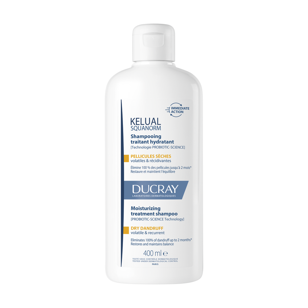 Ducray Kelual Squanorm hidratantni tretman šampon protiv suhe prhuti 400 ml