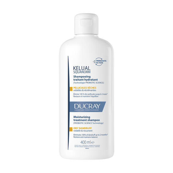 Ducray Kelual Squanorm hidratantni tretman šampon protiv suhe prhuti 400 ml