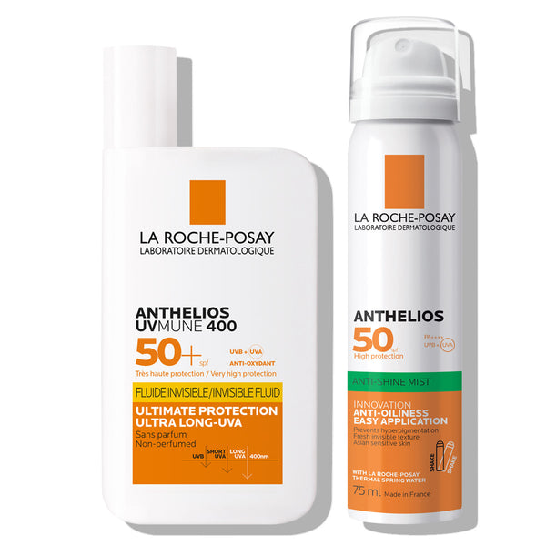 La Roche-Posay Anthelios Duo za zaštitu od sunca; Ujutro + ponovno nanošenje