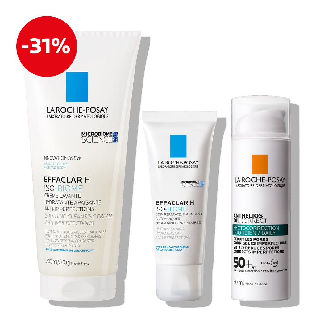 La Roche-Posay EFFACLAR Umirujući protokol za kožu s nepravilnostima isušenu tretmanima (higijena, njega, zaštita od sunca)