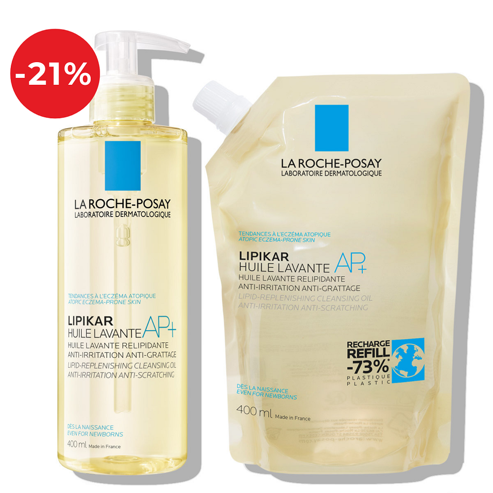 La Roche-Posay LIPIKAR ulje + eko punjenje za suhu kožu sklonu atopiji (čišćenje)