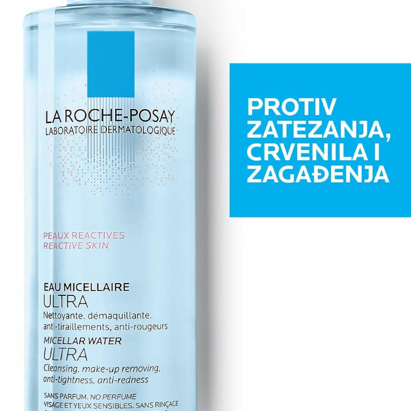La Roche-Posay Micelarna voda ULTRA - reaktivna koža 400 ml