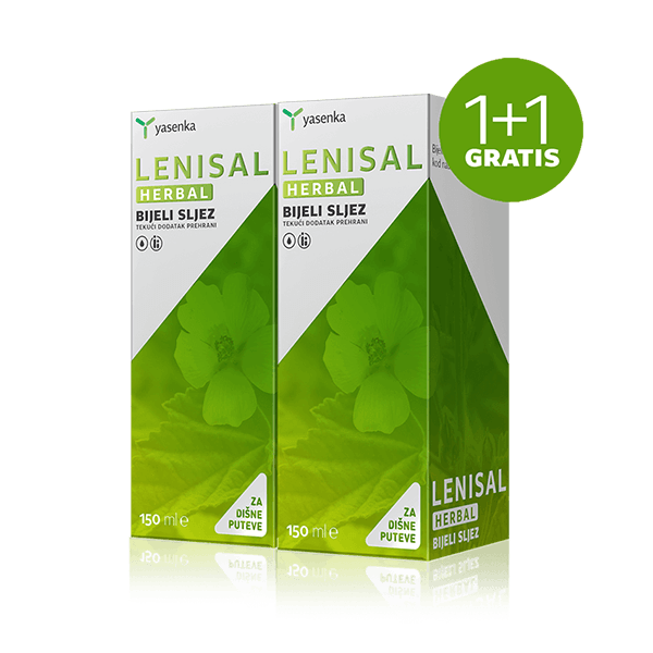 Yasenka Lenisal Herbal Bijeli sljez 150 ml 1+1 GRATIS
