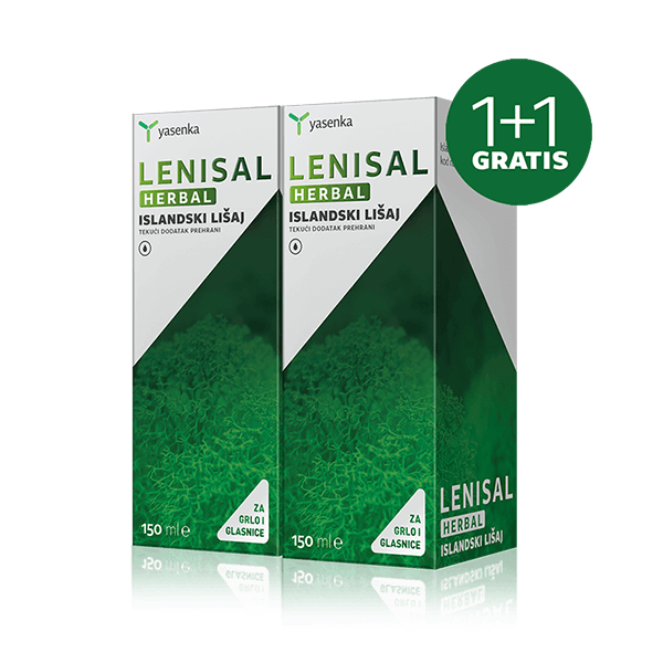 Yasenka Lenisal Herbal Islandski lišaj 150 ml 1+1 GRATIS