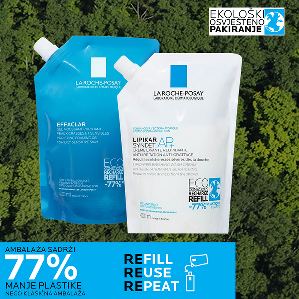 La Roche-Posay LIPIKAR ulje + eko punjenje za suhu kožu sklonu atopiji (čišćenje)