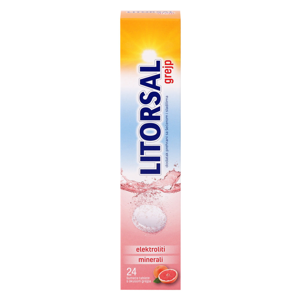 Litorsal šumeće tablete s okusom grejpa 24 komada