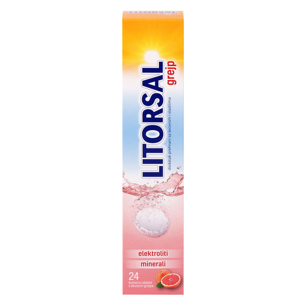 Litorsal šumeće tablete s okusom grejpa 24 komada