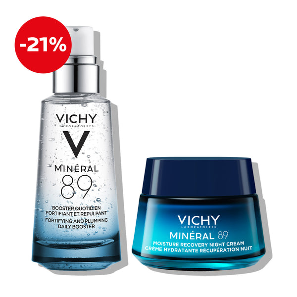 Vichy MINERAL 89 Obnavljajući noćni protokol za dubinsku hidrataciju, primjereno za sve tipove kože