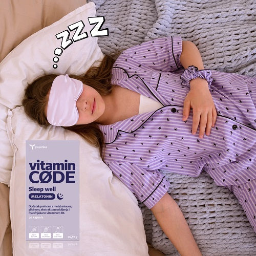 Yasenka Vitamin CODE Sleep Well Melatonin 30 kapsula