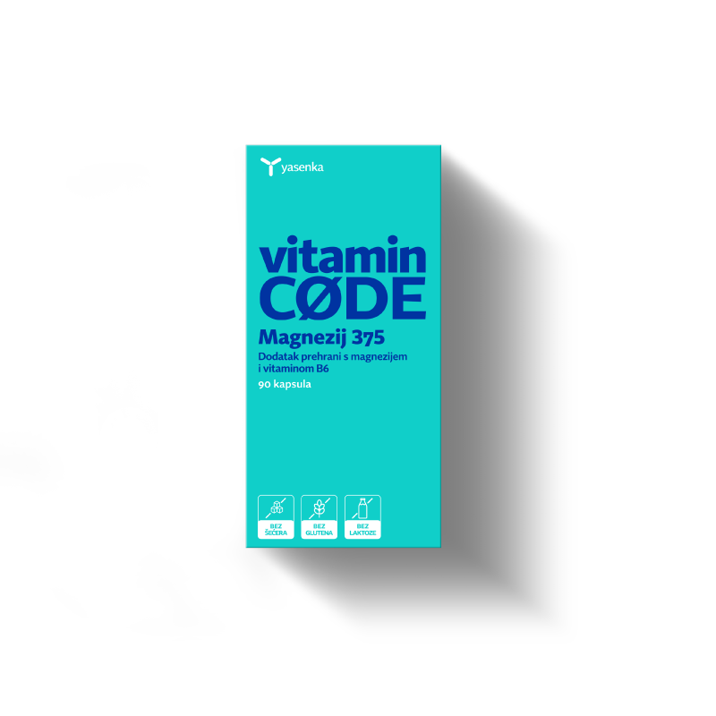 Yasenka Vitamin CODE Magnezij 375 90 kapsula