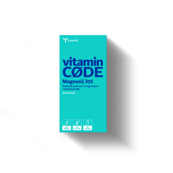 Yasenka Vitamin CODE Magnezij 375 90 kapsula