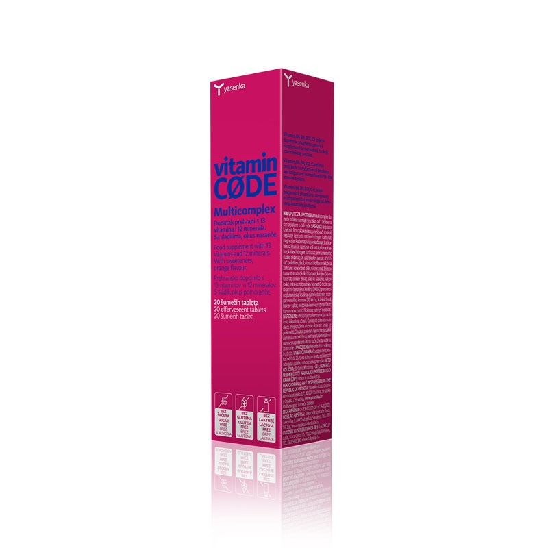 Yasenka Vitamin CODE Multicomplex 20 šumećih tableta