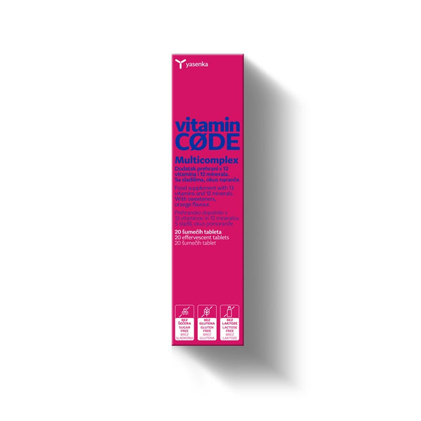 Yasenka Vitamin CODE Multicomplex 20 šumećih tableta