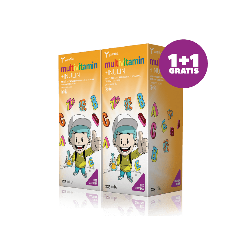 Yasenka multivitamin + inulin za djecu 225 ml 1+1 GRATIS