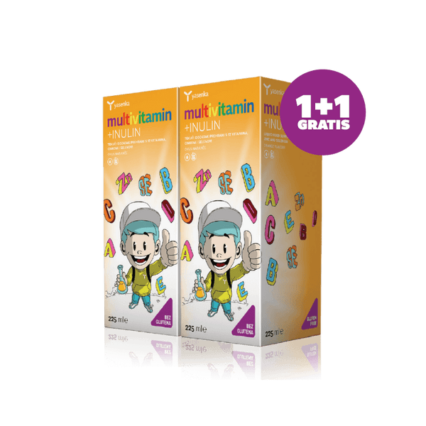 Yasenka multivitamin + inulin za djecu 225 ml 1+1 GRATIS