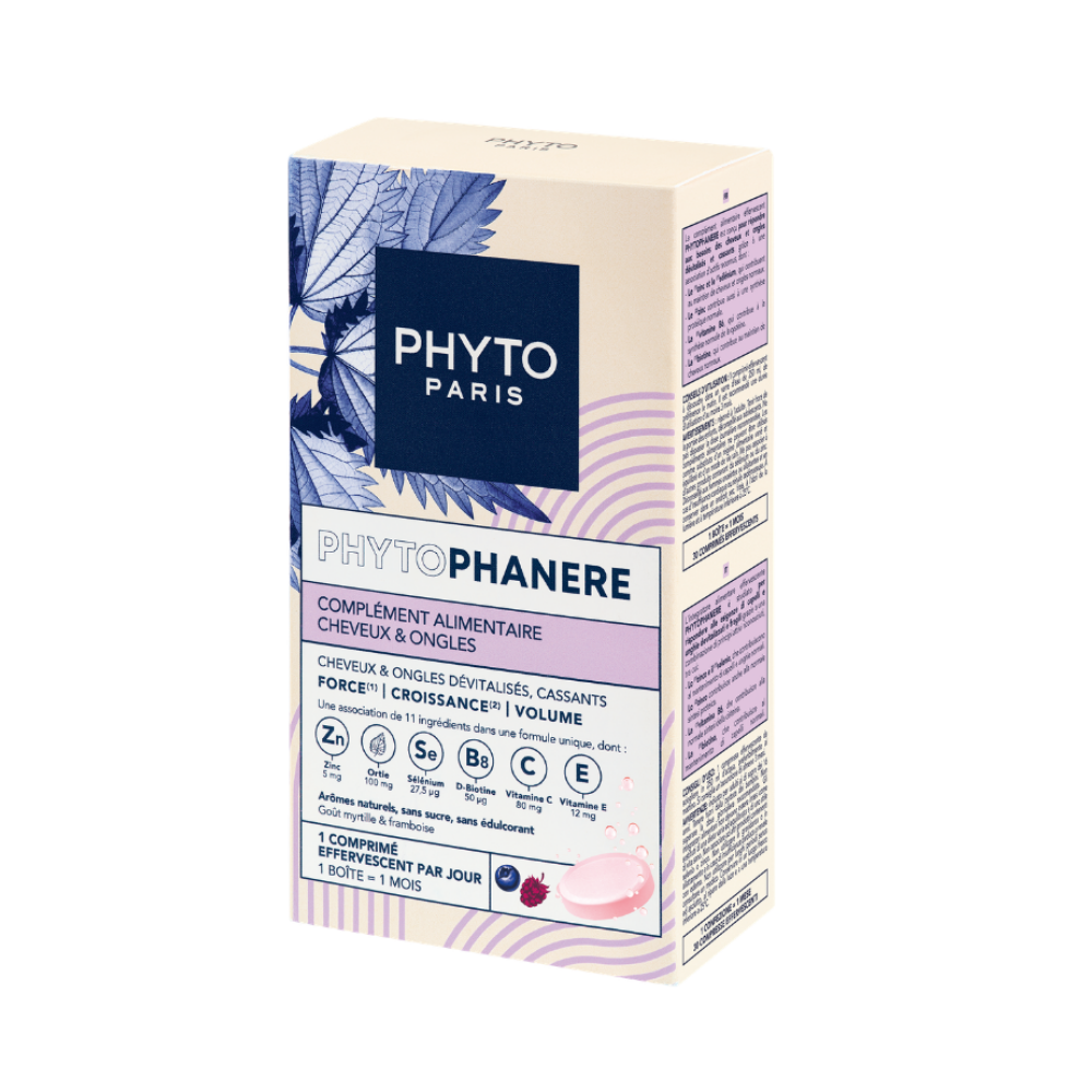 Phyto Phytophanere šumeće tablete za kosu i nokte 2x15kom, dodatak prehrani