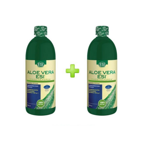 Esi Aloe Vera čisti sok, 1000 ml 1+1 GRATIS