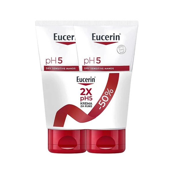 Eucerin pH5 krema za ruke Duo Promo 75 ml