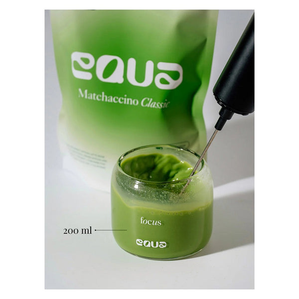 EQUA staklena čaša za matchu + slamka 200 ml