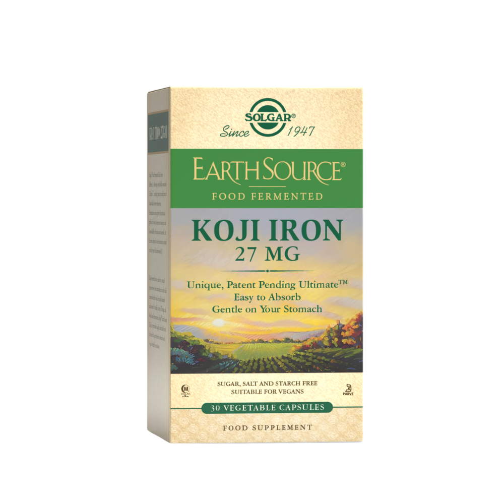 Solgar Earth Source Koji Iron 27 mg 30 kapsula, dodatak prehrani