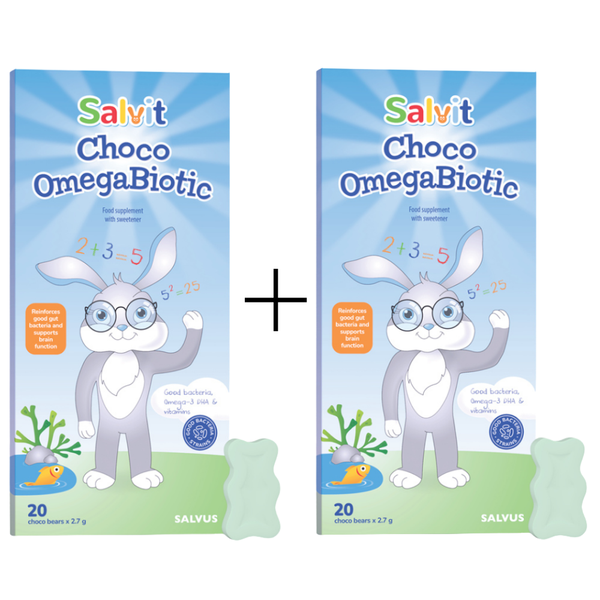 Salvit Choco Omegabiotic 20 medvjedića 1+1 GRATIS, dodatak prehrani