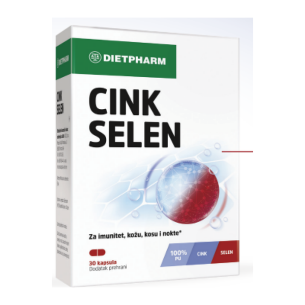 Dietpharm Cink i Selen 30 kapsula, dodatak prehrani