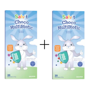 Salvit Choco Multibiotic 20 medvjedića 1+1 GRATIS, dodatak prehrani (ROK:28.02.2027.)
