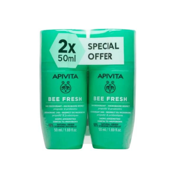 Apivita Bee Fresh Deo Roll-on DUO PACK 2X50 ml