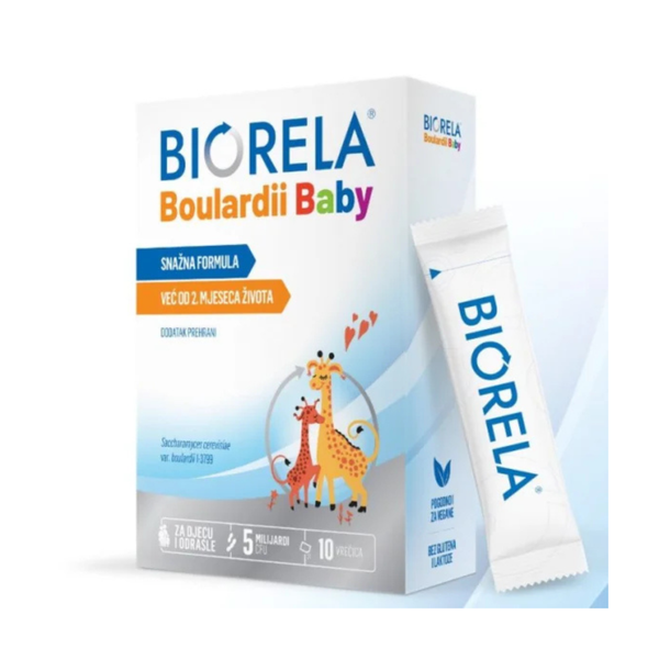 Biorela Boulardii Baby prah 10 vrećica, dodatak prehrani