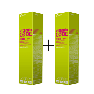 Yasenka Vitamin CODE C 1000 forte 20 šumećih tableta 1+1 GRATIS, dodatak prehrani
