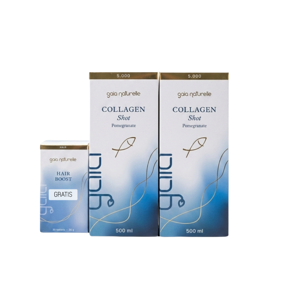 Gaia Naturelle Kolagen 2 X SHOT 500 ml + Hair Boost GRATIS, dodatak prehrani