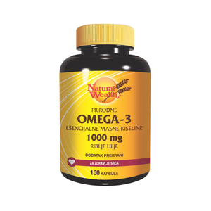 Natural Wealth Prirodne Omega 3 esencijalne masne kiseline 100 kapsula, dodatak prehrani