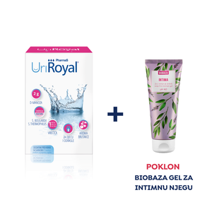 PharmaS UriRoyal 7 vrećica, dodatak prehrani POKLON Biobaza gel za intimnu njegu