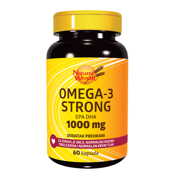 Natural Wealth Omega 3 strong 60 kapsula, dodatak prehrani