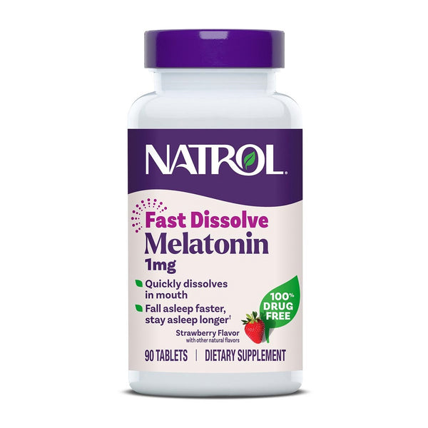 Natrol Melatonin 1 mg Fast dissolve 90 tableta za žvakanje, dodatak prehrani