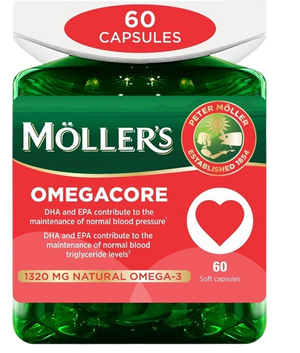 MOLLERS OMEGACORE 60 kapsula, dodatak prehrani