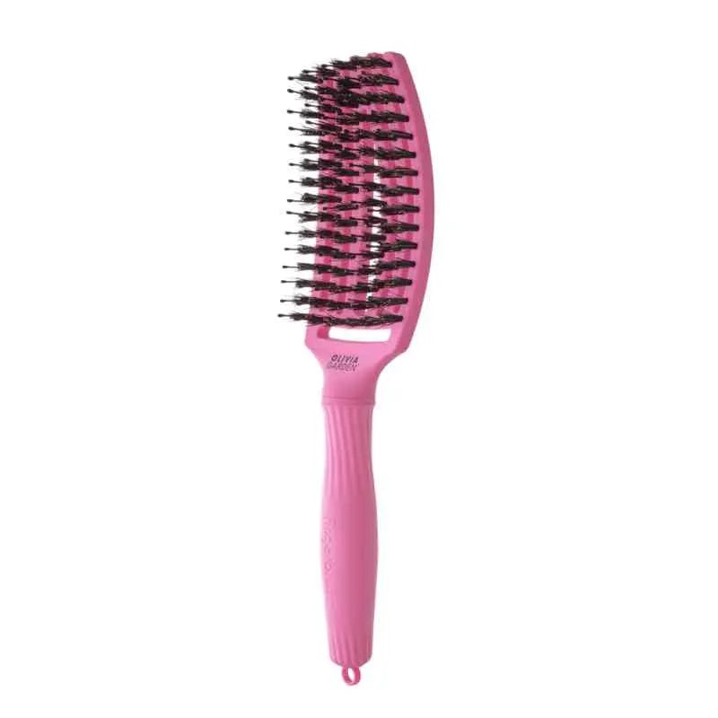 Olivia Garden Fingerbrush COMBO Think Pink BUBBLE PINK